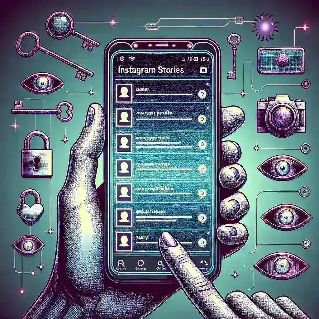 "Anonymous user viewing Instagram stories on a smartphone in 2024 - A comprehensive guide to Instagram story viewers."